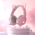 thumbnail image 4 of K9 Head Mounted Girl Pink Cat Ears Cute Game Esports Head Mounted Computer with Mac, 4 of 5