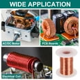 thumbnail image 5 of Uxcell Alambre Magnético 32 AWG, Alambre de Cobre Esmaltado de 32 Calibres, Alambre de Bobina Magnética de 4 oz para Transformador, Motor, Eléctrico, 155C(311F), 5 of 5