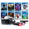 PlayStation VR 11-In-1 Deluxe Bundle PS4 & PS5 Compatible: VR Headset, Camera, Move Motion Controllers, Iron Man, Resident Evil 7, Batman, Battlezone, Astro Bot, Until Dawn, PSVR World, Golf