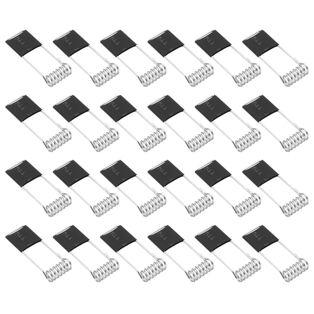Unique Bargains 45x16mm Downlight Spring Clips 50 Pack Emitting Diode Recessed Lighting Accessories Securing Clamps Black