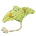 thumbnail image 4 of Indestructible Dog Toys for Aggressive Chewers - Plush Fish Dog Toys with Rope_Manta_Ray Dog ​​Chew Toy, Dog Squeaky Toys Chew Toys for Teething, Stuffed Animal Plush Toy for Dogs Gifts (Green), 4 of 6