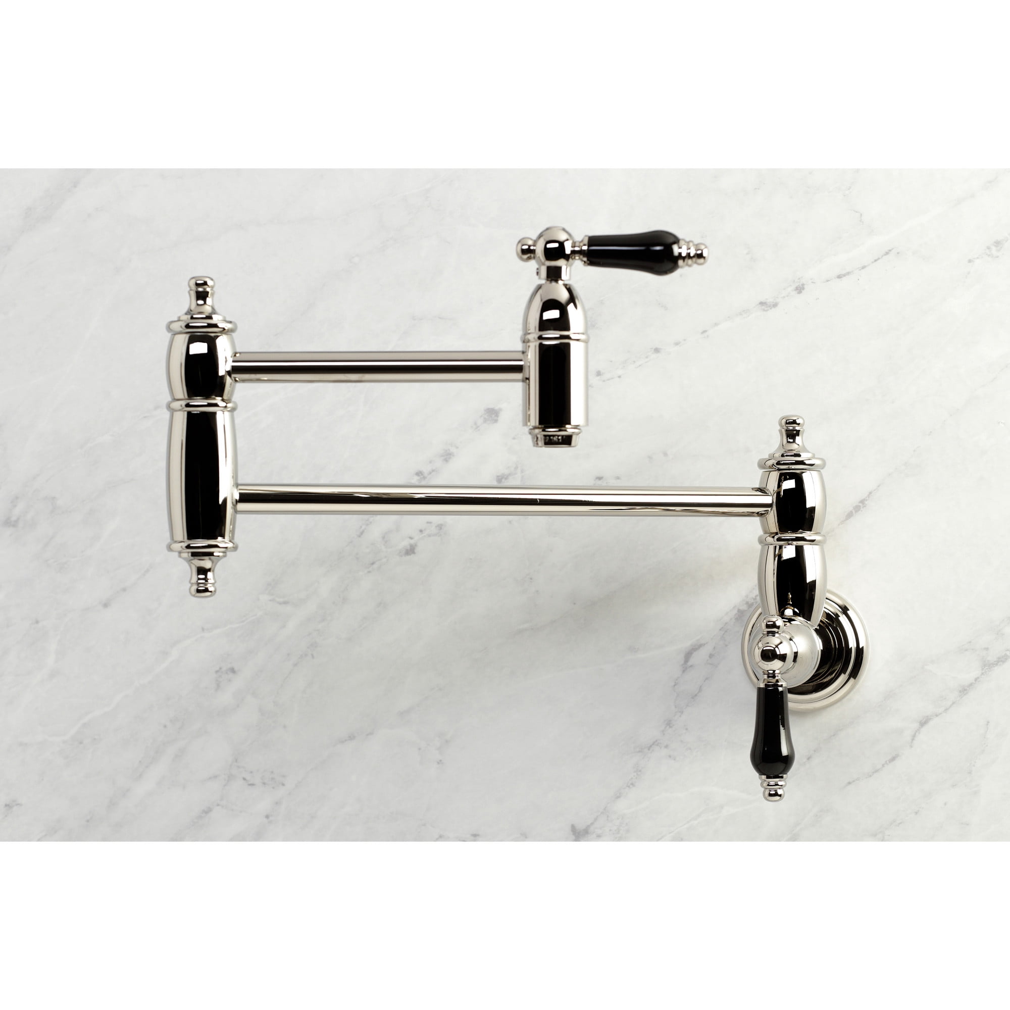 Kingston Brass KS3106PKL Duchess Wall Mount Pot Filler Faucet, Polished Nickel