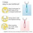 thumbnail image 2 of u-Shaped Kids Toothbrush, Soft Manual Training Toothbrush for Kids 6-12 Years, 2 of 5