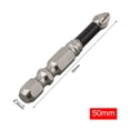 thumbnail image 1 of 1pc Cross Magnetic Screwdriver Bit Alloy Steel Anti-Slip Long Drill Bits PH2 50mm, 1 of 9
