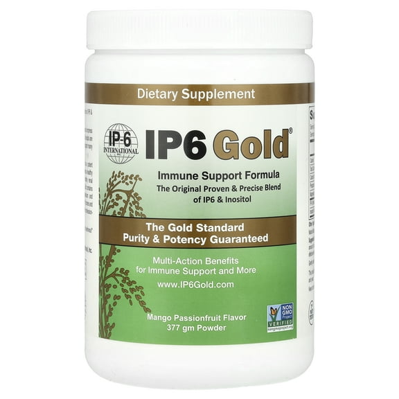 IP-6 International IP6 Gold®, Immune Support Formula Powder, Mango Passionfruit, 377 gm