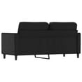 thumbnail image 3 of vidaXL 2-Seater Sofa Black 140 cm Faux Leather, 3 of 5