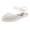 A-White69, variant on JAJAHO Girls Jelly Sandals Soft Sole Lightweight Hook And Loop Outdoor Water Beach Flat Sandals For Kids Toddler Versatile Shoes