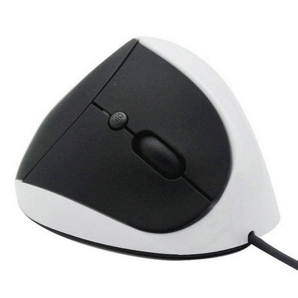 Souris verticale filaire, conception ergonomique Souris d'ordinateur  portable PC, Souris optique filaire USB (gris)