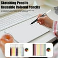 thumbnail image 1 of 12-Color Eternal Pencils Erasable Refillable Colored Pencils for Kids No-Sharpening Writing & Drawing Set with Spare Leads, 1 of 7