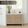 thumbnail image 4 of Cerrito 48" Wood Vanity in Nature Oak Engineered Stone Top no Mirror, 4 of 15