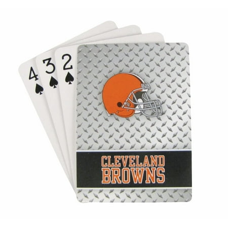 Plated Playing Card - Cleveland Browns Playing Cards - Diamond Plate