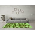 thumbnail image 3 of Ahgly Company Indoor Square Abstract Green Modern Area Rugs, 4' Square, 3 of 4