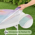 thumbnail image 5 of Gilded Floral Watercolor Pattern Round Fitted Tablecloth with Elastic Edge,Dining Table Cover Waterproof,Outdoor Round Tablecloth for Camping,Dining,Indoor and Outdoor, 5 of 7