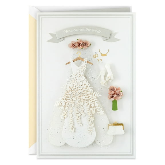 Hallmark Signature Wedding Card (Here Comes the Bride)