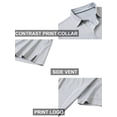 thumbnail image 6 of SYLCLEG Mens Polo Shirts Short Sleeve Casual Solid Stylish Dry Fit Performance Designed Collared Golf Polo Shirts for Men,Silcer Grey,XXXL, 6 of 7