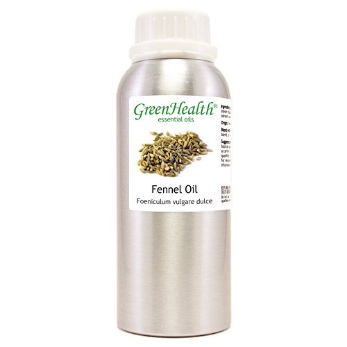 Fennel Essential Oil - 8 fl oz (237 ml) Aluminum Bottle w/Plug Cap - 100% Pure Essential Oil - GreenHealth