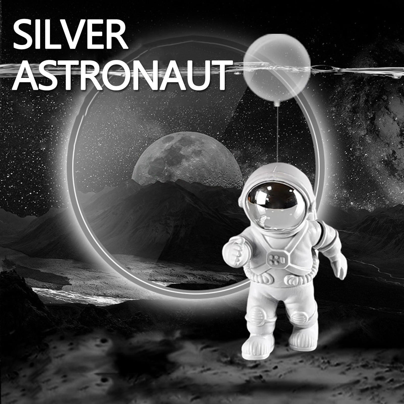 QISIWOLE Fish Tank Decorations Floating Astronaut Aquarium Toy