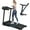 Black, variant on Euroco Portable Treadmill with 6% Auto Incline, 3.5HP Folding Treadmills with Heart Rate Sensor,LED Display,Handle Bar and Bluetooth Speaker, 350Lbs Walking Pads Treadmill for Home