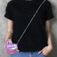 thumbnail image 5 of GOOHOCHY Bolso bandolera con forma de corazón: Mini bolso de cadena para mujer, moderno bolso de hombro, pequeño bolso con forma de corazón para fiestas y San Valentín., 5 of 8