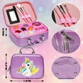 thumbnail image 4 of Flooyes Washable Makeup Kit Cosmetics, Toys for Little Girls Toddlers Dress up Set, Birthday Gift Toys for 3 4 5 6 Years Old Girls (Purple), 4 of 7
