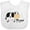 AA-White, variant on Inktastic Moo says the cow Boys or Girls Baby Bib