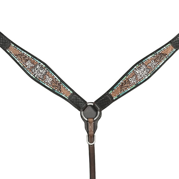 HILASON Western Horse Breast Collar American Leather Brown