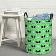 thumbnail image 6 of Sikiie alien cartoons Print Round Dirty Clothes Basket, Waterproof Standing Foldable Storage Basket, for Laundry Room, Bedroom, Bathroom Storage-Medium, 6 of 6