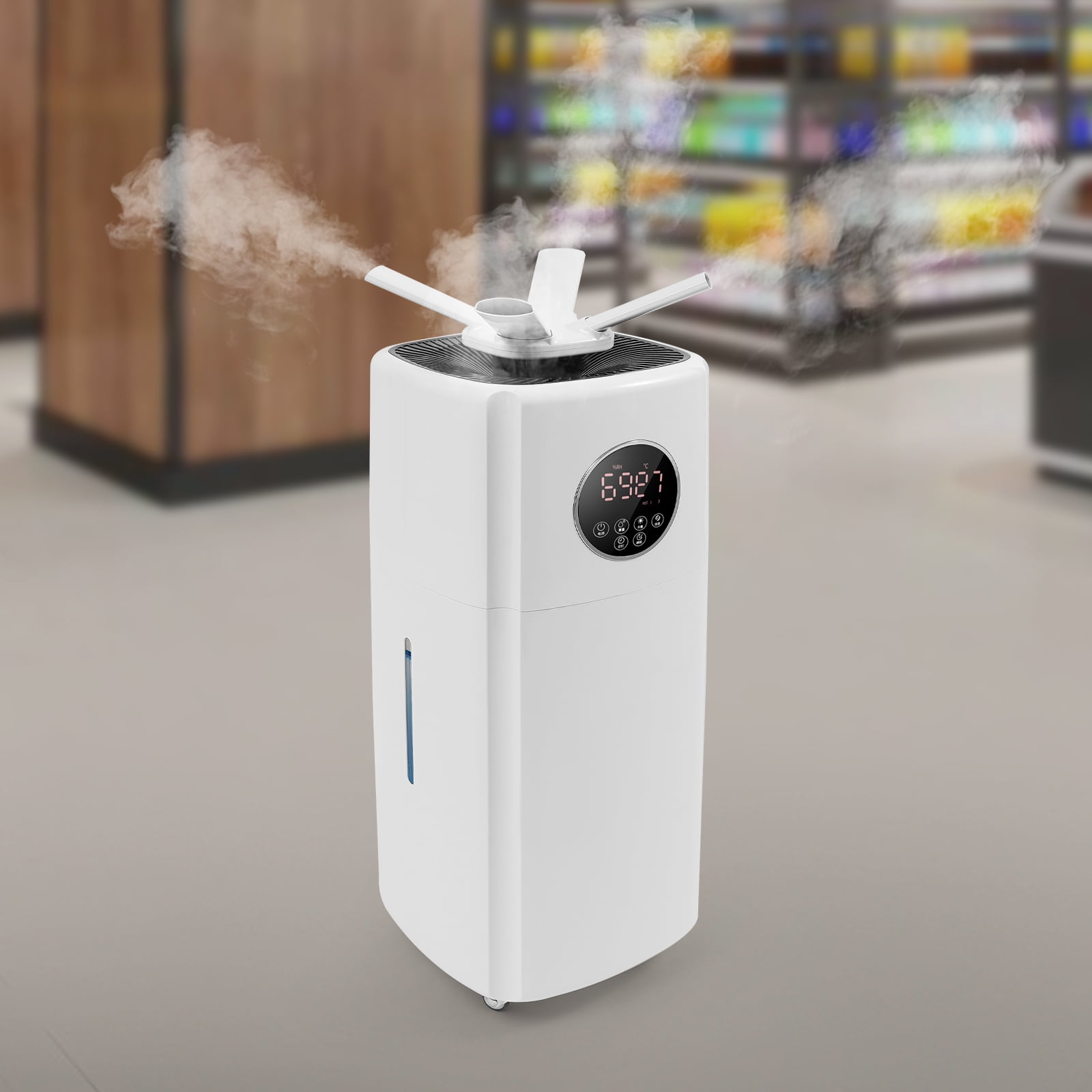 3 Speed Large Room Commercial Humidifier Whole-House Style Humidifier 21L for Supermarkets, Offices