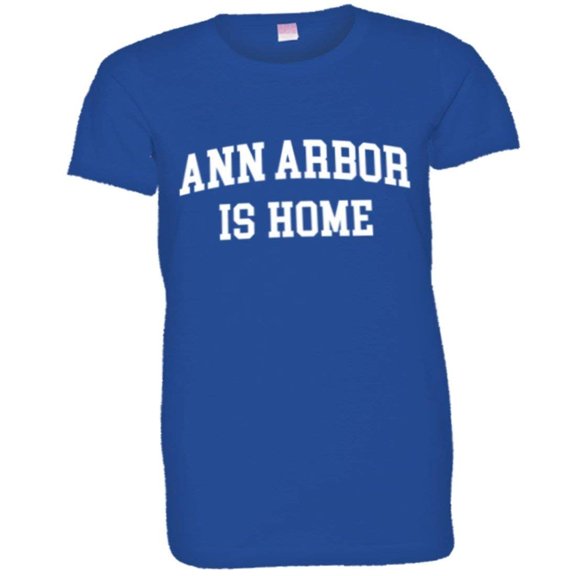 PleaseMeTees™ Womens Ann Arbor Michigan Is Home Born In From HQ Tee