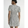 thumbnail image 3 of Scoop Women’s Mini Dress with Puff Sleeves, Sizes XS-XXL, 3 of 4