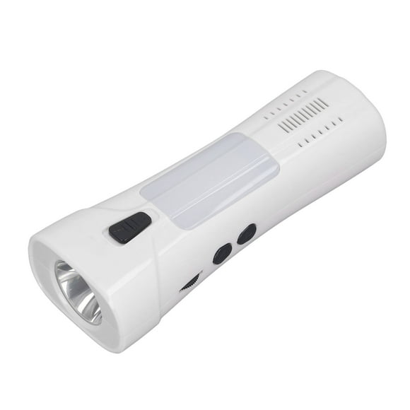 Radio de Clima de Emergencia, Carga Solar Radio de Emergencia 87-108MHz Batería Portátil de 1200 Mah Con Linterta LED para Senior Para Acampar Huracán Tendida