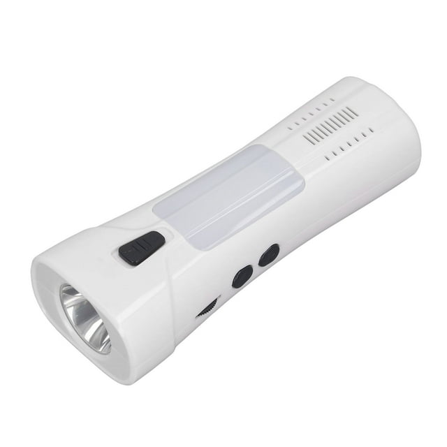 Radio de Clima de Emergencia, Carga Solar Radio de Emergencia 87-108MHz Batería Portátil de 1200 Mah Con Linterta LED para Senior Para Acampar Huracán Tendida