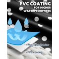 thumbnail image 3 of Rain Poncho ANYOO Waterproof Reusable Hiking Hooded Coat, 3 of 6