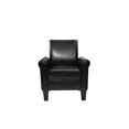 thumbnail image 3 of Accent Chairs, Comfy Sofa Chair, Armchair for Reading, Living Room, Bedroom, Office,Waiting Room, PU leather, Black 65016, 3 of 7