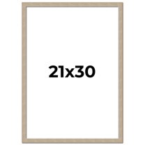 21x30 Frame Grey Solid Wood Picture Frame Width 1 Inches | Interior Frame Depth 0.5 Inches |