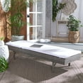 thumbnail image 2 of SAFAVIEH Cam Contemporary Modern Outdoor Patio Sunlounger, Grey Brown/White, 2 of 14