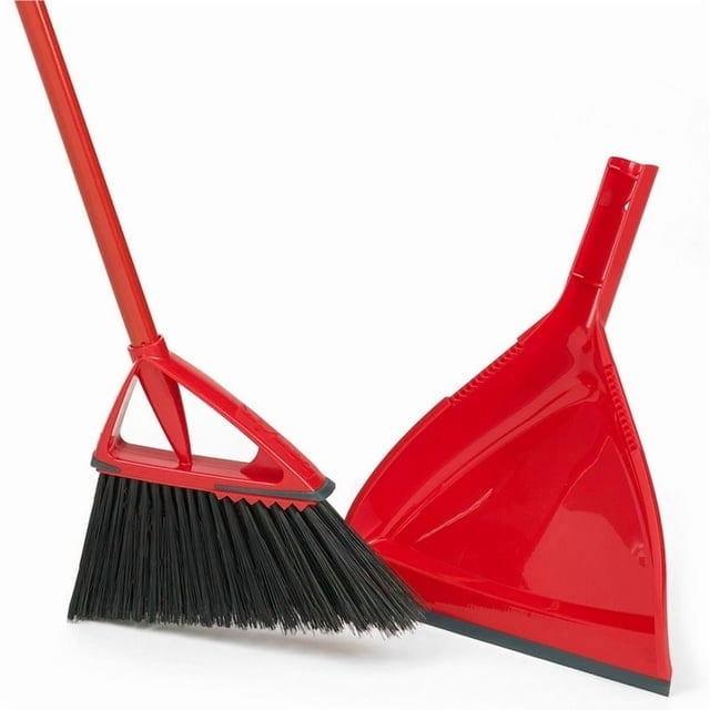 Vileda Oskar Broom with Dustpan - Angled Bristles for Superior Sweeping