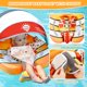 thumbnail image 2 of Baby Pool Float Mambobaby con toldo, pez payaso no inflable, 2 of 6