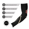 thumbnail image 5 of ALAZA Funny Cool Skeleton Flower UV Sun Protection Arm Sleeves UPF 50+ Compression Cooling Sleeve 1 Pair, 5 of 7