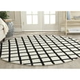 thumbnail image 2 of SAFAVIEH Chatham Jahn Geometric Diamonds Wool Area Rug, Ivory/Black, 7' x 7' Square, 2 of 10