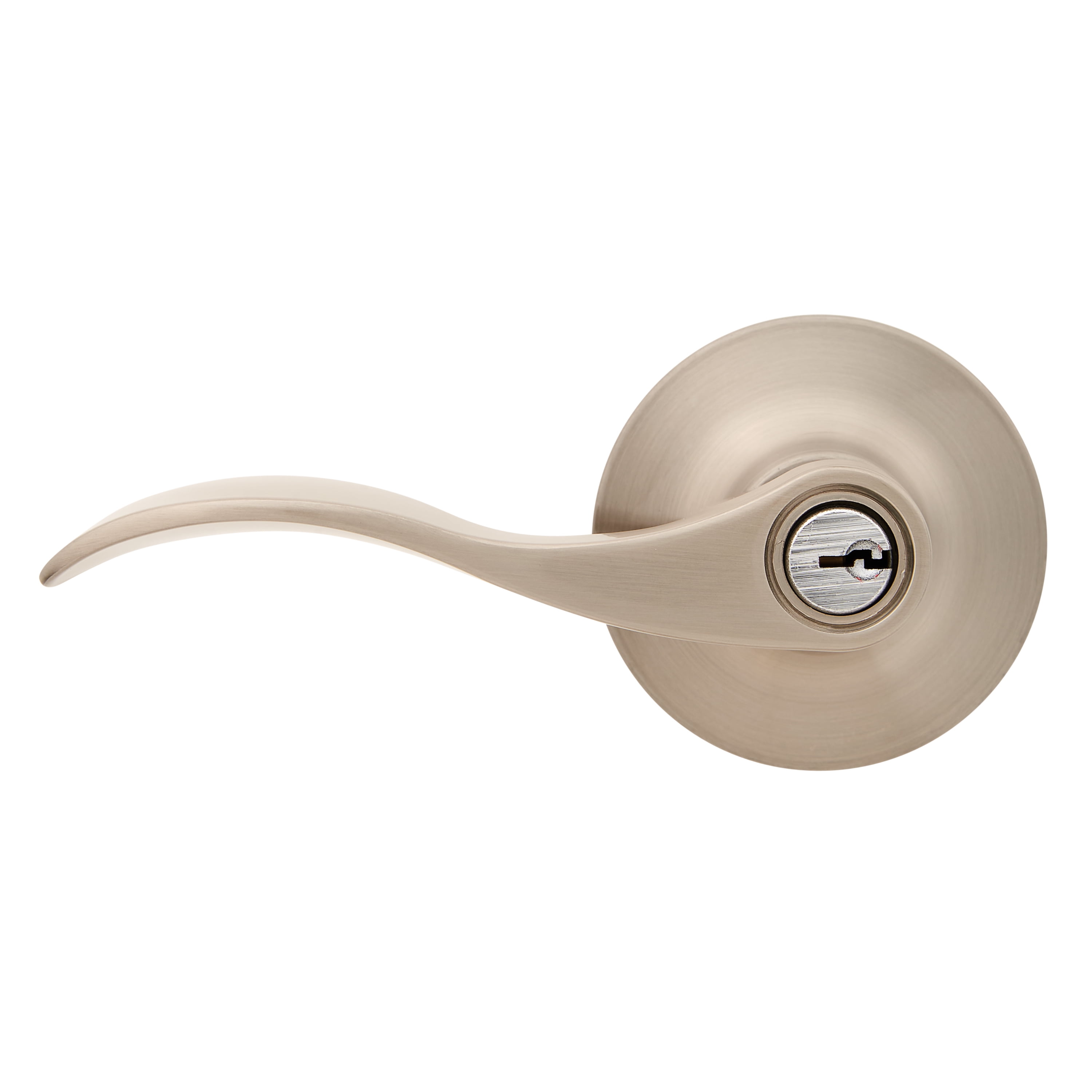 Hardware Polished Bronze Brinks 2706105 Keyed Entry Wave Style Reversible Lever Door Handle for