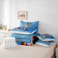thumbnail image 5 of Feelyou Kawaii Jungle Frog Bedding Comforter Set 7pcs for Child, Fashion Artwork Queen Bedding Sets, Cartoon Animal Theme Reversible Queen Sheet Sets, Microfiber Bedroom Decor, 5 of 7