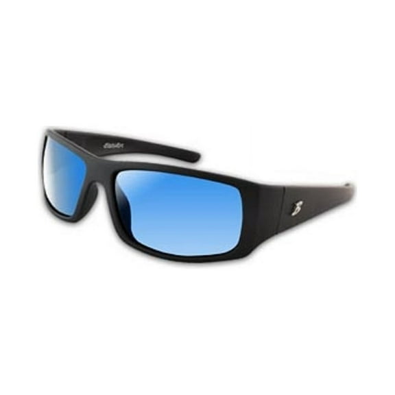 Bimini Bay Outfitters Polarized Sport Glasses Black Frame Blue Lens