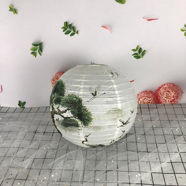 Nvzi Faroles de papel decorativos, faroles de papel colgantes, faroles de interior y exterior para lámparas de hogar, fiestas, decoración de eventos (blanco 6,10 piezas)