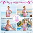 thumbnail image 4 of Girls' Swimwear 2 Piece, Adjustable Fish Scale Design Ruffled Top, with Cover up Skirt for 8-12Y, 4 of 9