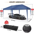 thumbnail image 5 of SANOPY 10 x 20 FT Pop Up Canopy Tent with 4 Removable Sidewalls, Easy Up Commercial Outdoor Canopy Tent, Waterproof and UV50+ Gazebo with Portable Bag, Tents for Parties/Backyard/Exhibition, 5 of 5