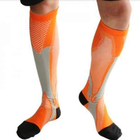 

1pair Knee High Stockings Stylish Fashionable Baseball Socks with Elasticity Design Blue XXL
