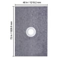 thumbnail image 5 of VEVOR Shower Curb Kit, 48"x72" Watertight Shower Curb Overlay with 4" ABS Central Bonding Flange, 4" Stainless Steel Grate, 2 Cuttable Shower Curb and Trowel, Shower Pan Slope Sticks Fit for Bathroom, 5 of 10