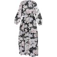 thumbnail image 2 of bar III Robe Portefeuille Imprimée pour Femmes, Gris, Grand, 2 of 2