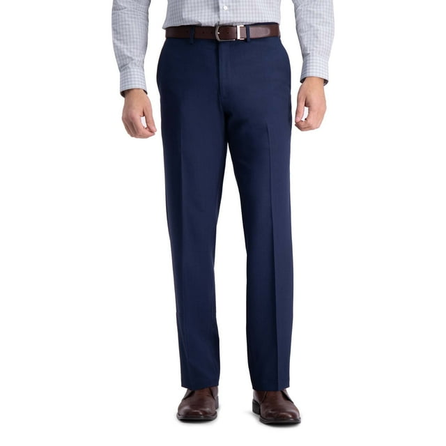 Haggar Men's Premium Comfort Straight Fit Flat Front Dress Pant